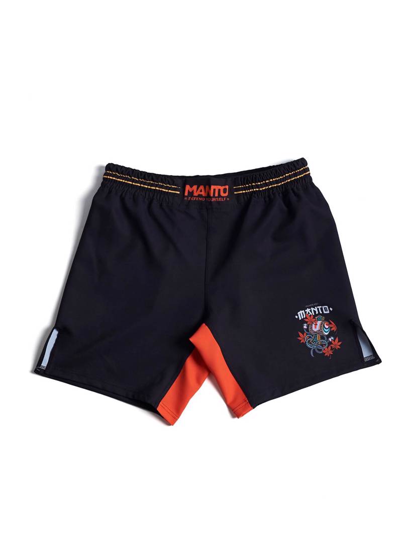 MANTO fudo FIGHT SHORTS-black